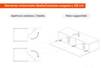 Parete attrezzata soggiorno, Ingresso moderno finitura Bianco lucido e Cadiz, ZLCINFNCOMPN49-1