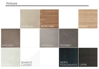 Parete attrezzata moderna di design, finitura Argilla, Bronzo e Mercure, ZLCINFNCOMPN27-1