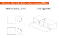 Conveniente Ingresso moderno con specchio, colore Lava, ZLCINFNCOMPN57-2