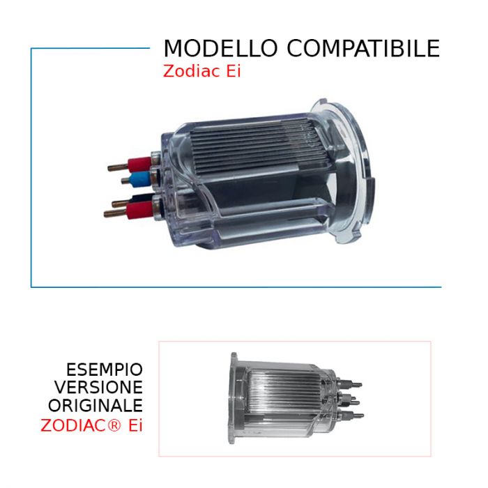 Cella Elettrolitica Compatibile Per Sterilizzatore A Sale Zodiac Modello Ei 25