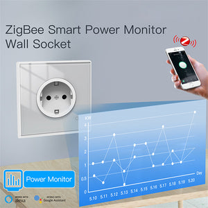 ZigBee 3.0 Presa Da Muro Versione EU Schuko 86X86 Compatibile Con Alexa Google Philips Hue Samsung Smartthings