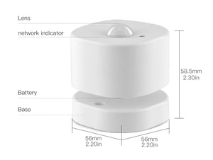 ZigBee Sensore Di Movimento PIR Motion Sensor Rilevatore Infrarossi App Tuya Con Base Snodabile Angolo Largo