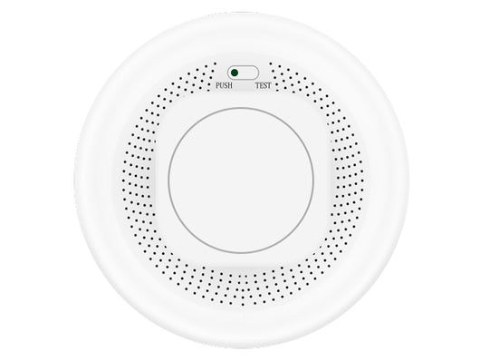 ZigBee Sensore Fumo Rilevatore di Incendio Allarme Antincendio con Sensore Fotoelettrico Indipendente