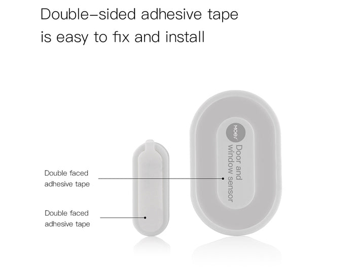 ZigBee Sensore Magnetico Per Porta e Finestra Senza Filo Antifurto Casa Notifica Remota Door Window Magnetic Sensor