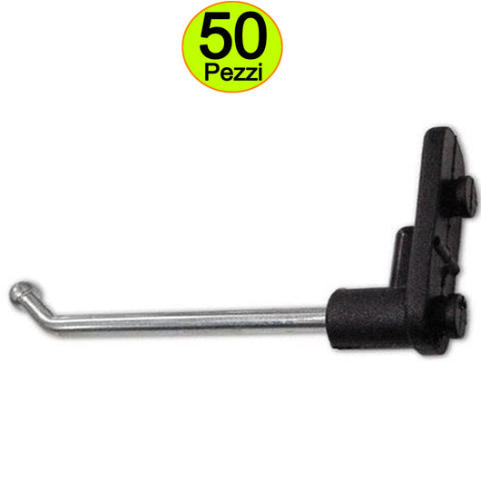 Ganci per pannelli forati portautensili acciaio nylon lunghezza cm 15 multipack 50 pezzi