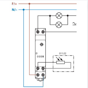 RelÃ¨ crepuscolare modulare tipo 11.31 16 ampere finder