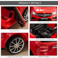 Macchina Elettrica per Bambini 6V con Licenza Mercedes GLA AMG Rossa