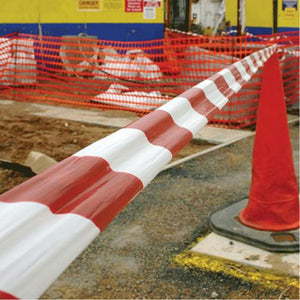 Nastro segnaletico bianco rosso rotolo metri 200 cantieri incidenti agricoltura