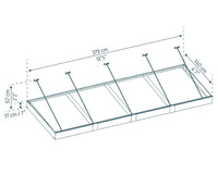 Pensilina Da Esterno Sophia XL 380X140 cm  Opal Bianco