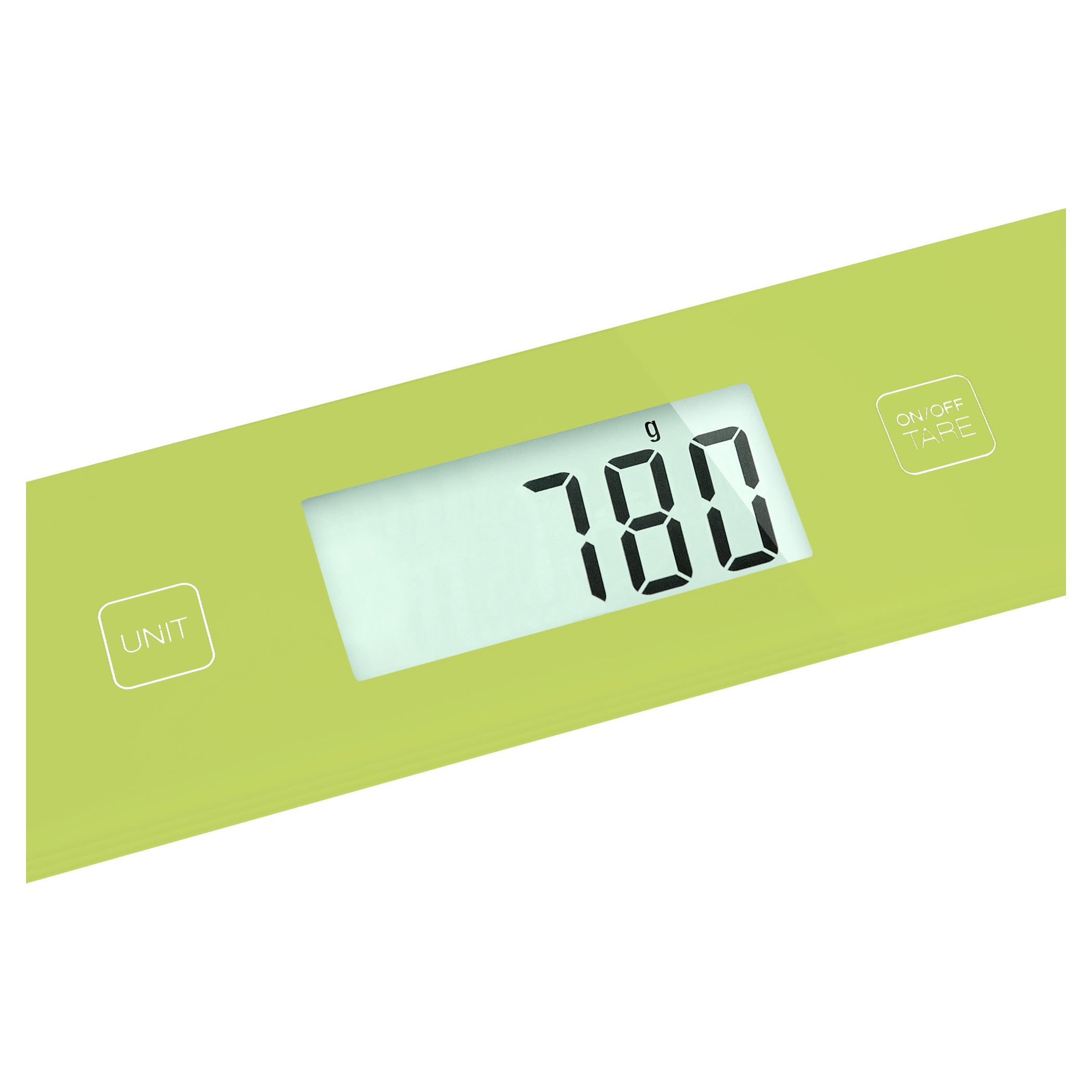 Bilancia da cucina verde Sencor design ultra slim (16mm) display LCD larghe dimensioni