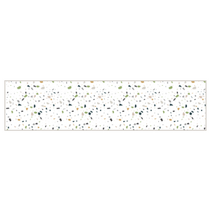 Tappeto in vinile Terrazzo verde e grigio 48x198 cm Decochic