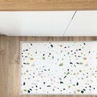 Tappeto in vinile Terrazzo verde e grigio 48x198 cm Decochic