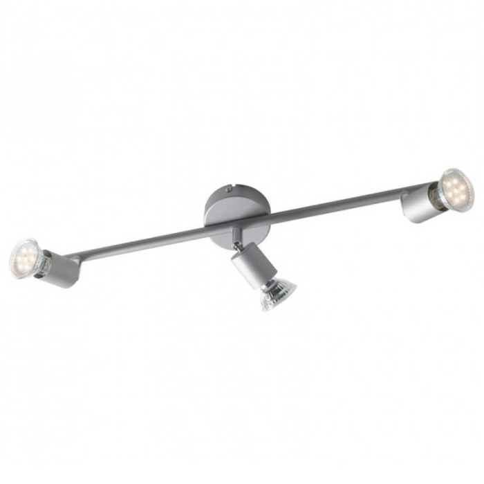 Applique faretti led orientabili soffitto spot alluminio attacco gu10x3