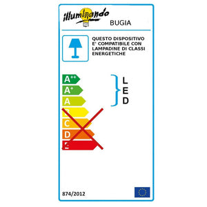 Abat-jour illuminando bugia e27 led lampada tavolo moderna acrilico bianco nero interruttore interno, finitura metallo