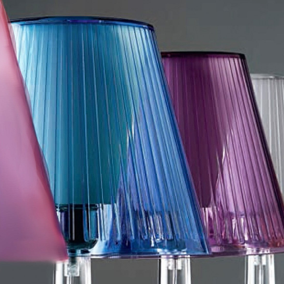 Abat-jour illuminando jolly p e27 led lampada tavolo moderna elegante colorata acrilico, colore celeste