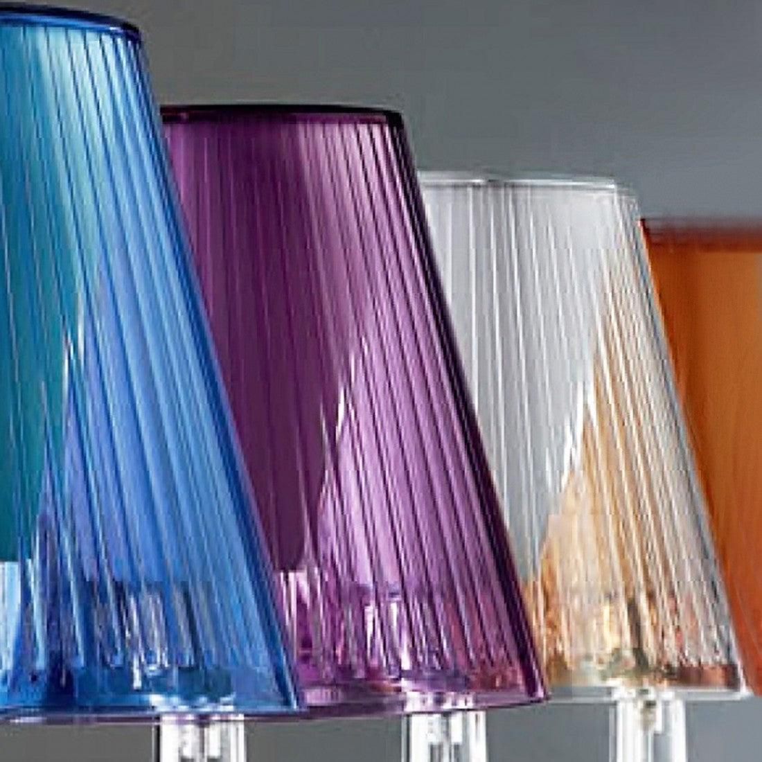 Abat-jour illuminando jolly p e27 led lampada tavolo moderna elegante colorata acrilico, colore viola