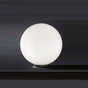 Abat-jour illuminando sfera lu m 30cm e27 led lampada tavolo moderna vetro bianco latte lucido interno