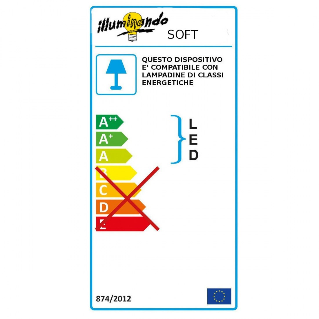 Abat-jour illuminando soft e27 led lampada tavolo paralume pergamena metallo flessibile classica moderna interni