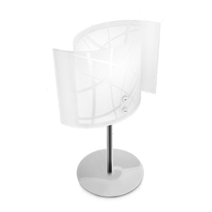 Abat-jour moderna gea luce nereide l e14 led vetro lampada tavolo