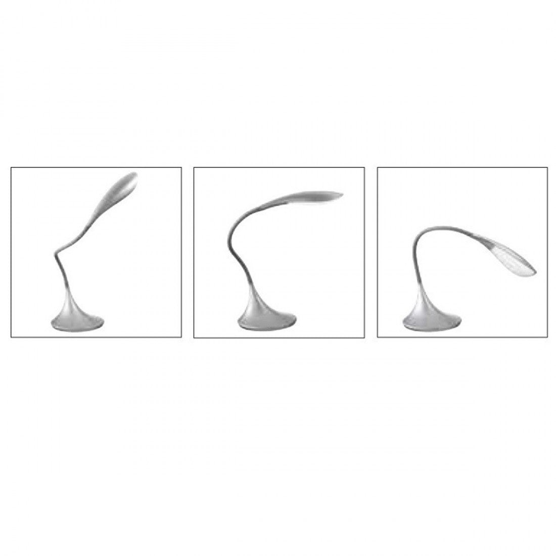 Abat-jour moderna gea luce nunki gls004 led materiale sintetico lampada scrivania