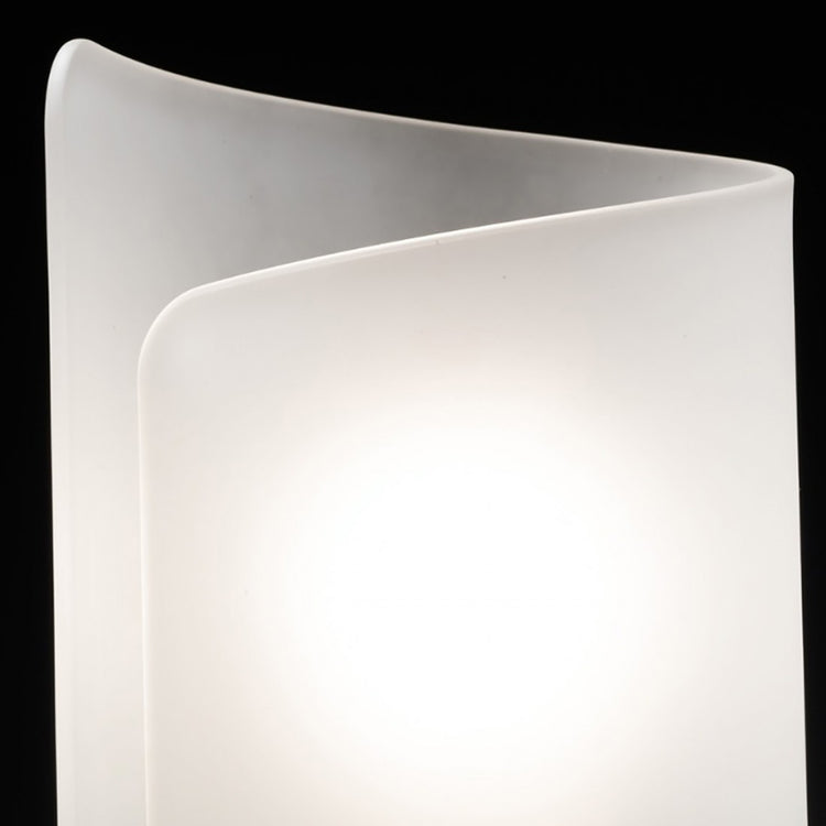 Abat-jour moderna selene illuminazione papiro 0372 053 e27 led vetro lampada tavolo