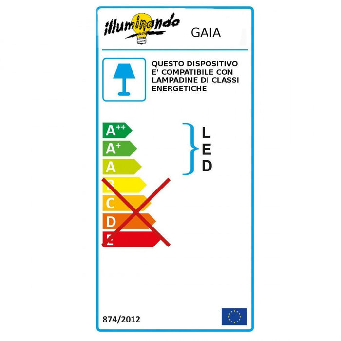 Abat-jour moderno illuminando gaia lu led lampada tavolo acrilico tortora viola trasparente interno e14, colore