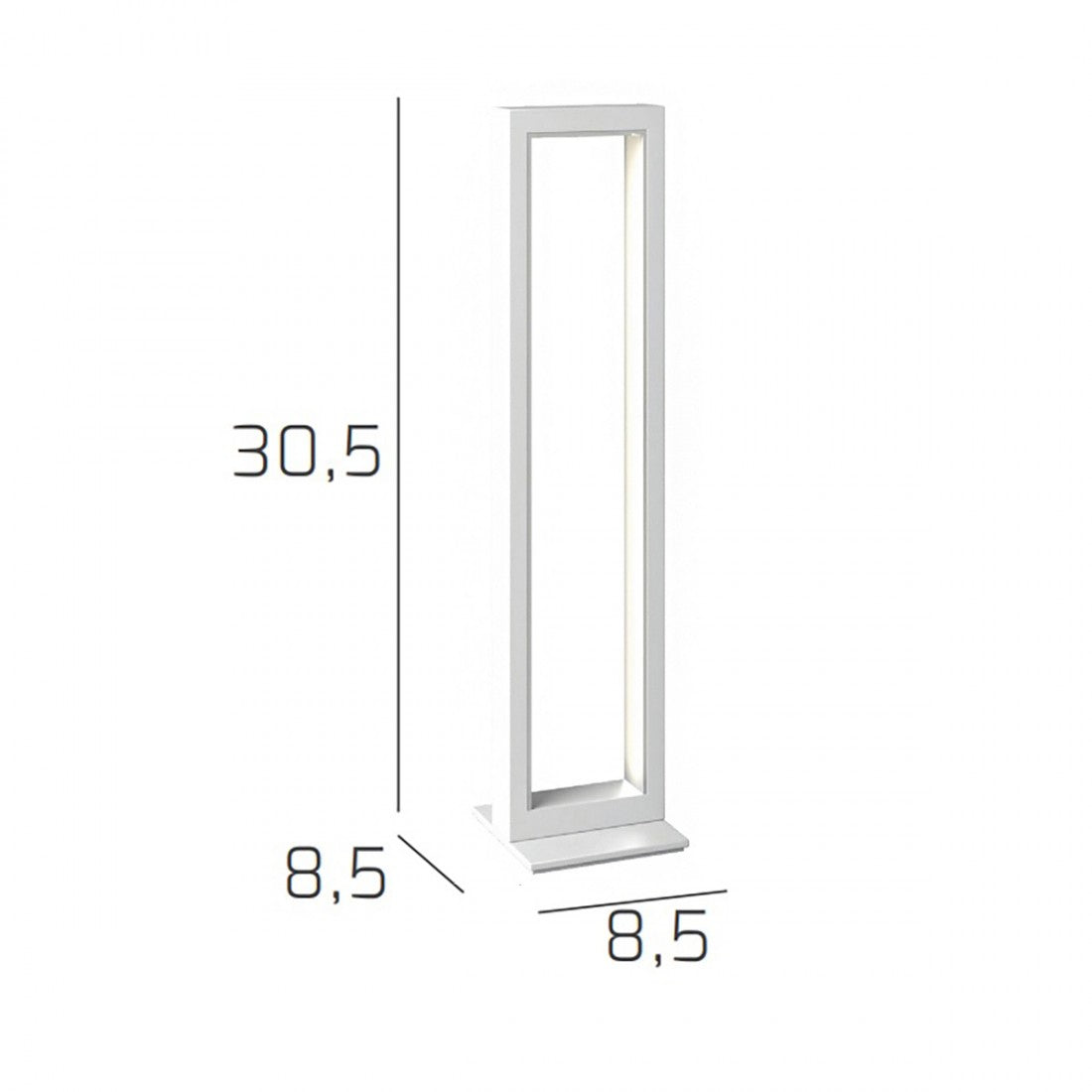 Abat-jour moderna top light dna 1182 p bi led lampada tavolo, finitura metallo gold