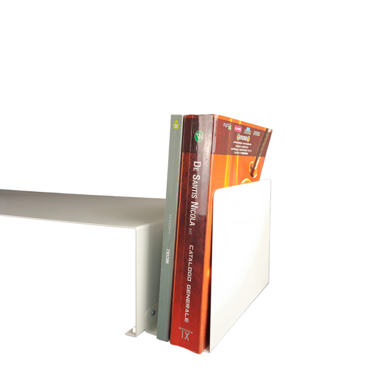 Supporto per Monitor pc da Scrivania salvaspazio DeskUp + Portadocumenti - cm 78x15h - Colore: Bianco - PFM734-48\B