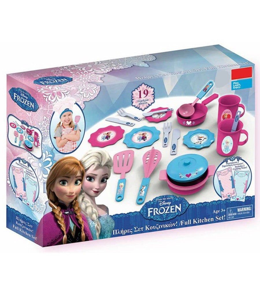 Accessori Per La Cucina Frozen 19 Pz Elsa Anna Disney Giocattoli Bambine         