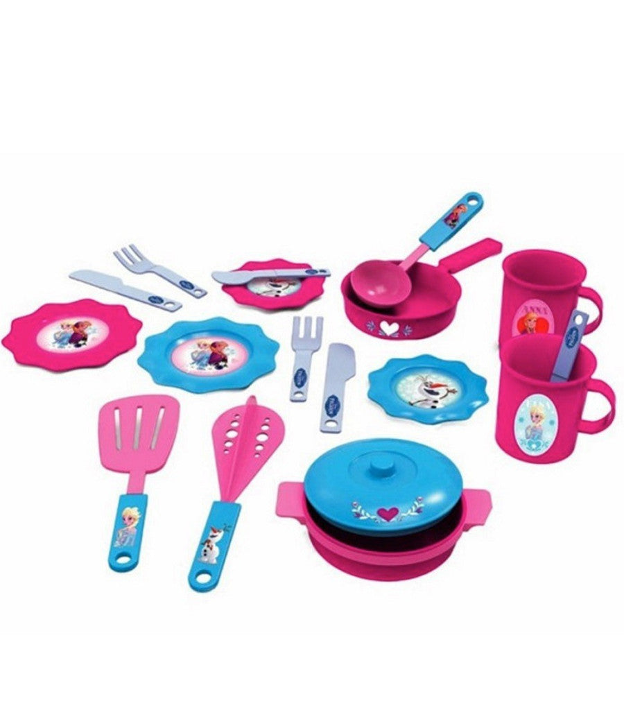 Accessori Per La Cucina Frozen 19 Pz Elsa Anna Disney Giocattoli Bambine         