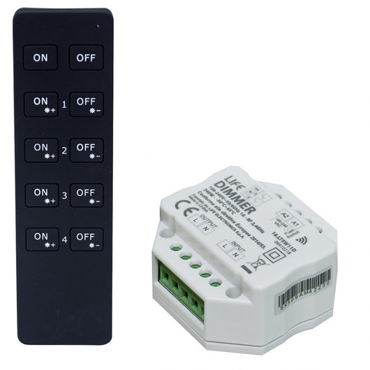 Accessorio top light dimm ric ricevitore dimmer telecomando wireless triac