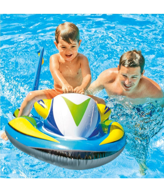 Acquascooter Cavalcabile Gioco Gonfiabile Bambini 117 X 77 Cm Mare Piscina         