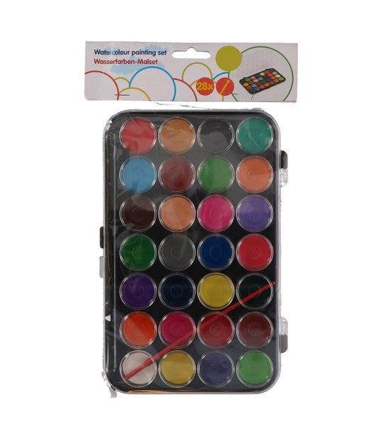 Acquerelli Set 29 Pezzi Colori Ad Acqua Per Bambini Kids Scuola Disegno         