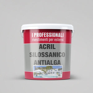 Pittura Murale Acril Silossanico Esterno - Rivestimenti Esterni B629 - Litri 14