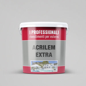 Rivestimento Acrilico Acrilem Extra Esterno - Litri 4 - Colore Bianco