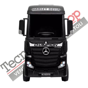 Camion Elettrico per Bambini Truck Mercedes ACTROS 12V Porte Apribili colore Nero