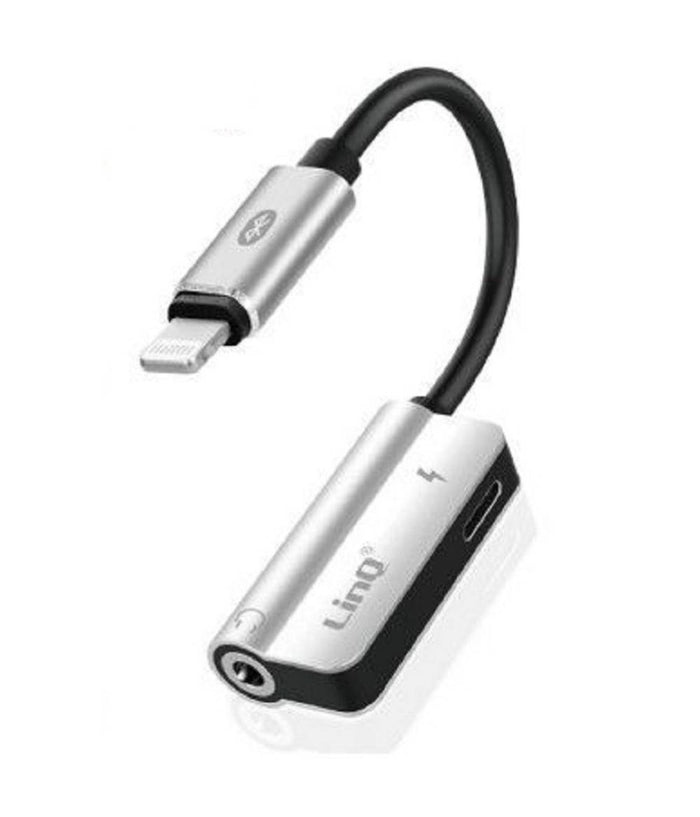 Adattatore 2in1 Da 8 Pin A Lightning + Jack 3,5mm Audio Bluetooth Ricarica Av9044         