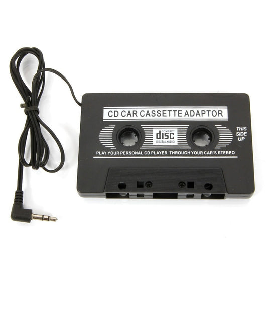 Adattatore A Cassetta Audio Jack 3,5 Mm Cavo Aux Per Radio Lettore Cd Ipod Mp3         