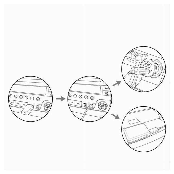 Adattatore Bt Bluetooth Usb Aux Stereo Trasmissione Segnale Ricevitore Ad-bt005         