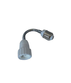 Adattatore Convertitore Per Lampadina Da E27 A Gu10 Con Prolunga Flessibile 20cm         