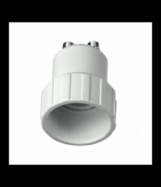 Adattatore Convertitore Porta Lampade Da Gu10 A E14 Per Lampadina Spinotto Attacco A Vite         