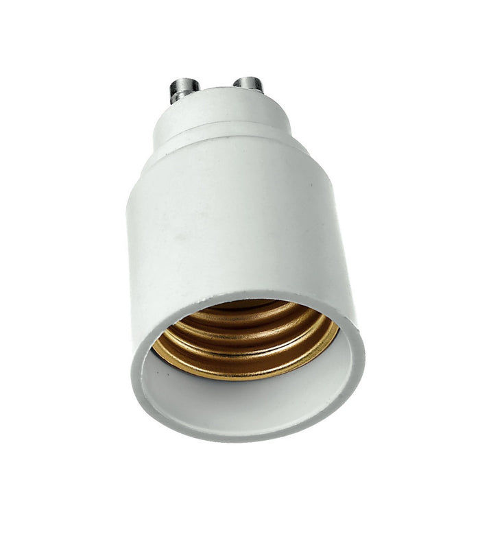 Adattatore Convertitore Portalampada Riduzione Porta Lampade Da Gu10 A E27 Luce         