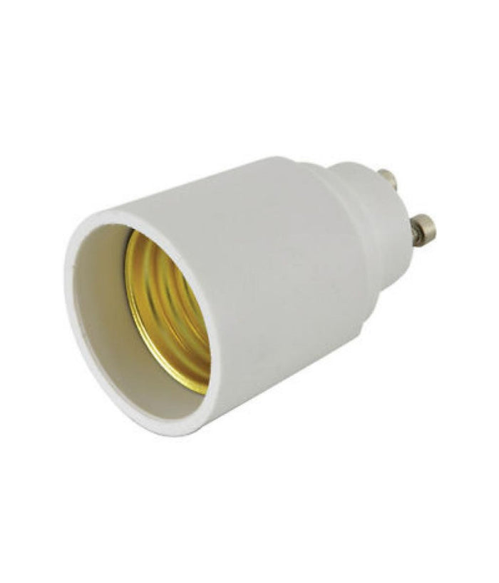 Adattatore Convertitore Portalampada Riduzione Porta Lampade Da Gu10 A E27 Luce         