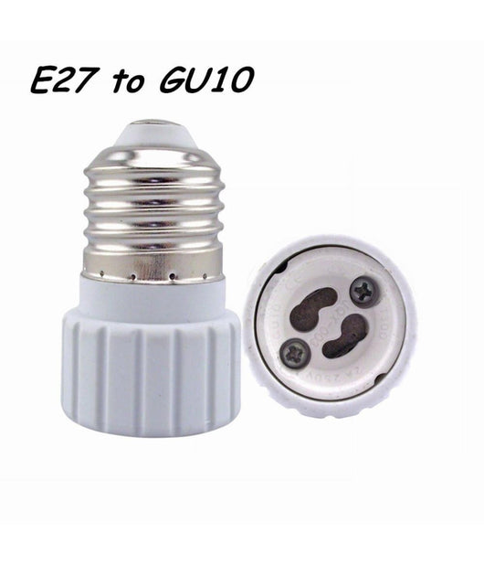 Adattatore Portalampade Porta Lampada Attacco E27 E14 Da E14 A E27 Gu10 B22        -da E27 A Gu10-