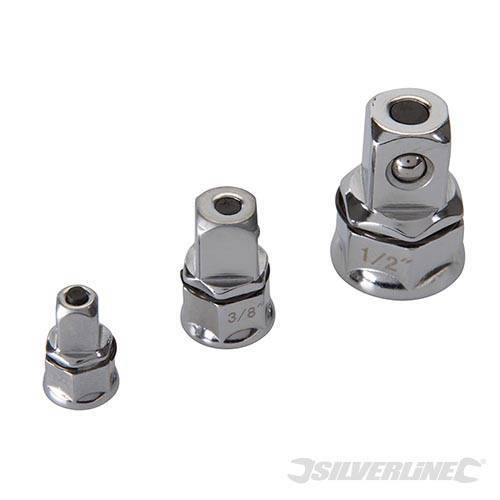 Silverline Adattatore per chiavi a cricchetto 3 pz Set di leve cricco meccanica - Default Title