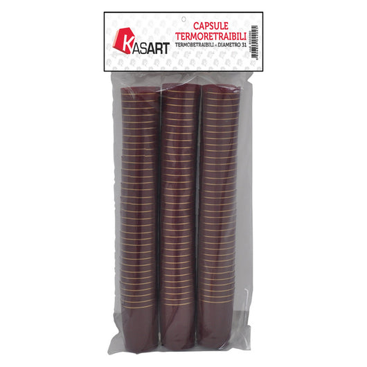 cf capsule termoretraibili per bottiglie spumante bordeaux - Ã¸33 x h 55 mm 8026994nlm