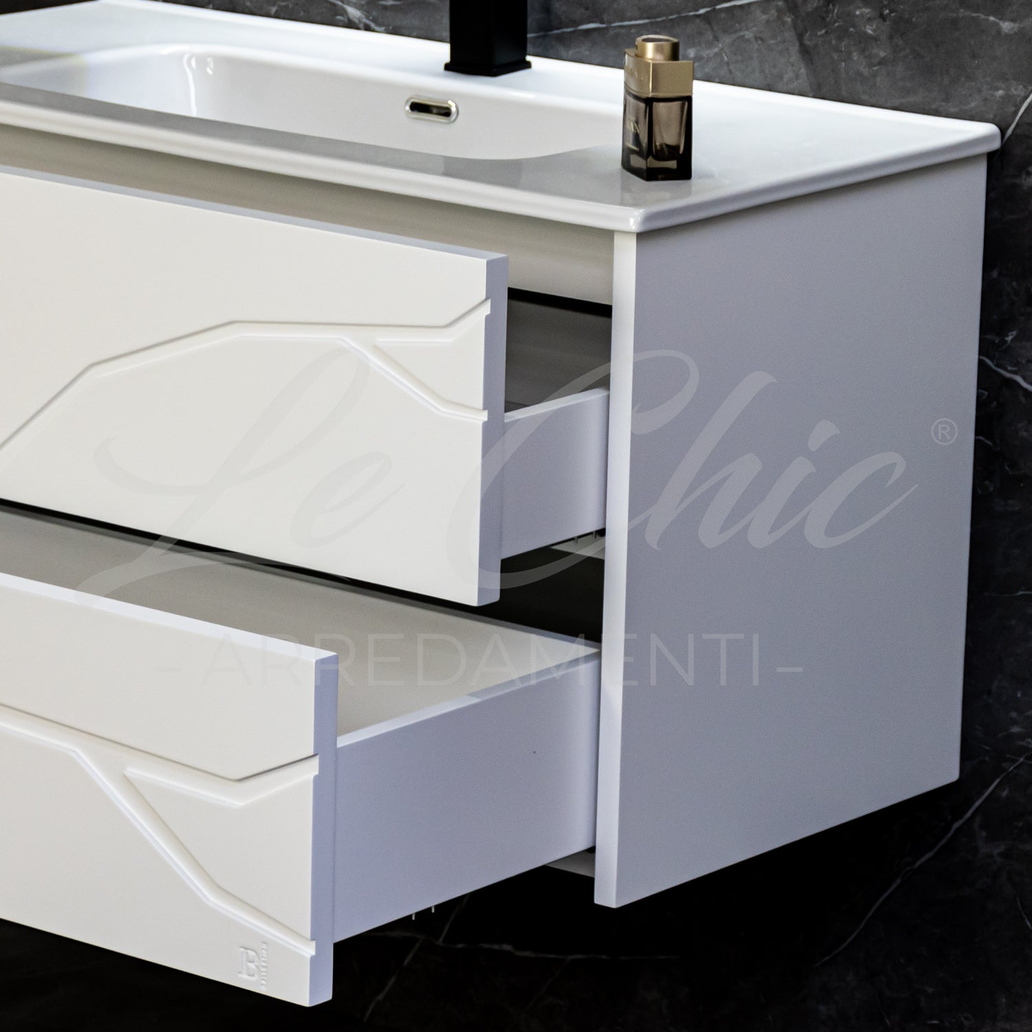 Mobile bagno moderno sospeso - 90x46