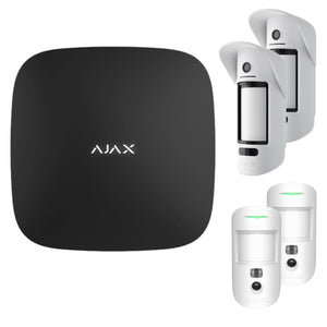 Ajax Allarme Senza fili Kit 5pezzi Hub 2 Plus MotioncamOutdoor Motioncam - AJAX