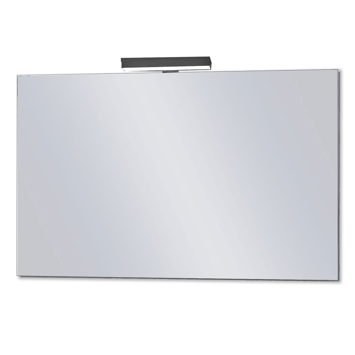 Specchio bagno con lampada rettangolare reversibile cebu, misura 70x80