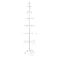 Albero di natale metallo bianco cm 73x73h200